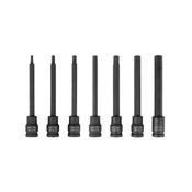 Auto Choice 3/8″ 7pc Extra Long Hex Bit Socket Set – PMISHXL7 image