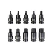 Auto Choice 10pc 1/2″ DR. Hex Bit Socket Set – PMISH10 image