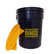 WORK STUFF Detailing Bucket Rinse+ Grit Guard- Black image