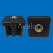 Square 50mm Threaded Insert   3mm   M16