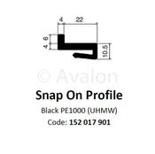 Snap On Profile 26mm x 4mm   With Lip   30m Coil