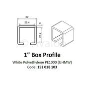 25mm x25mm Box Wearstrip   10ft Length