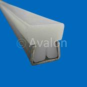 Guide - 19mm White St.St. Back 3m long