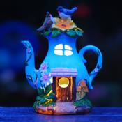 Blue Teapot Solar Fairy House image
