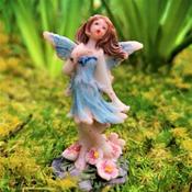 Blue Meadow Fairy Figurine