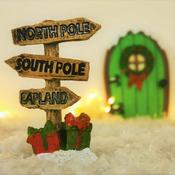North Pole Fairy Sign