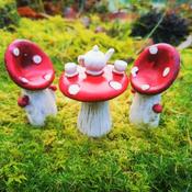 Toadstool Teatime Fairy Furniture Set