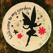 Welcome to my Garden Fairy Plaque
