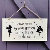 Metal Dancing Fairy Sign