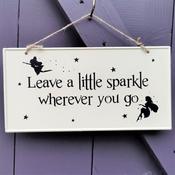 Metal Sparkle Fairy Sign