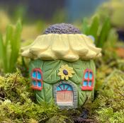 Dinky Sunflower Fairy House