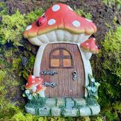 Large Toadstool Oak Fairy Door