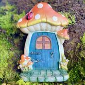 Large Toadstool Blue Fairy Door