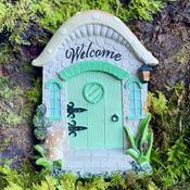Toadstool Welcome Green Fairy Door image