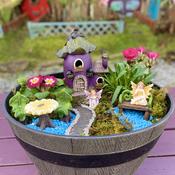 Solar Aubergine Acres Fairy Garden Kit