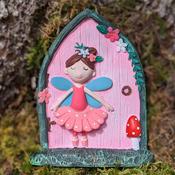 Pink Ballerina Fairy Door