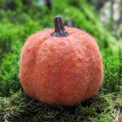 Fluffy Felt Pumpkin