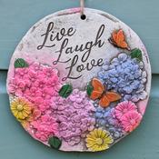 'Live, Laugh, Love' Hanging Plaque