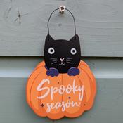 Spooky Cat Sign