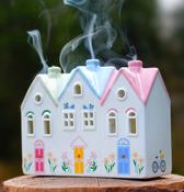 Ceramic Tealight &amp;amp; Incense Burner Houses