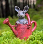 Red Watering Can Bunny