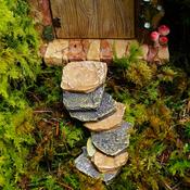Rock stone steps