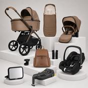 Silver Cross Cove Complete Travel System Bundle with Maxi-Cosi Car Seat, Base &amp; Mirror – Maple image