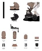 Venicci Upline 3 - 4 in1 plus Base - 14 pc Ultimate bundle in sand. image