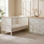 Haddington Cot Bed with Changing Unit &amp; Chest of Drawers Bundle image