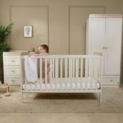 Haddington Cot Bed with Changing Unit, Chest of Drawers &amp; Wardrobe Bundle image