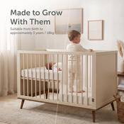 Ollie Cot, Mattress, Sheets &amp; Mattress Protector Bundle image