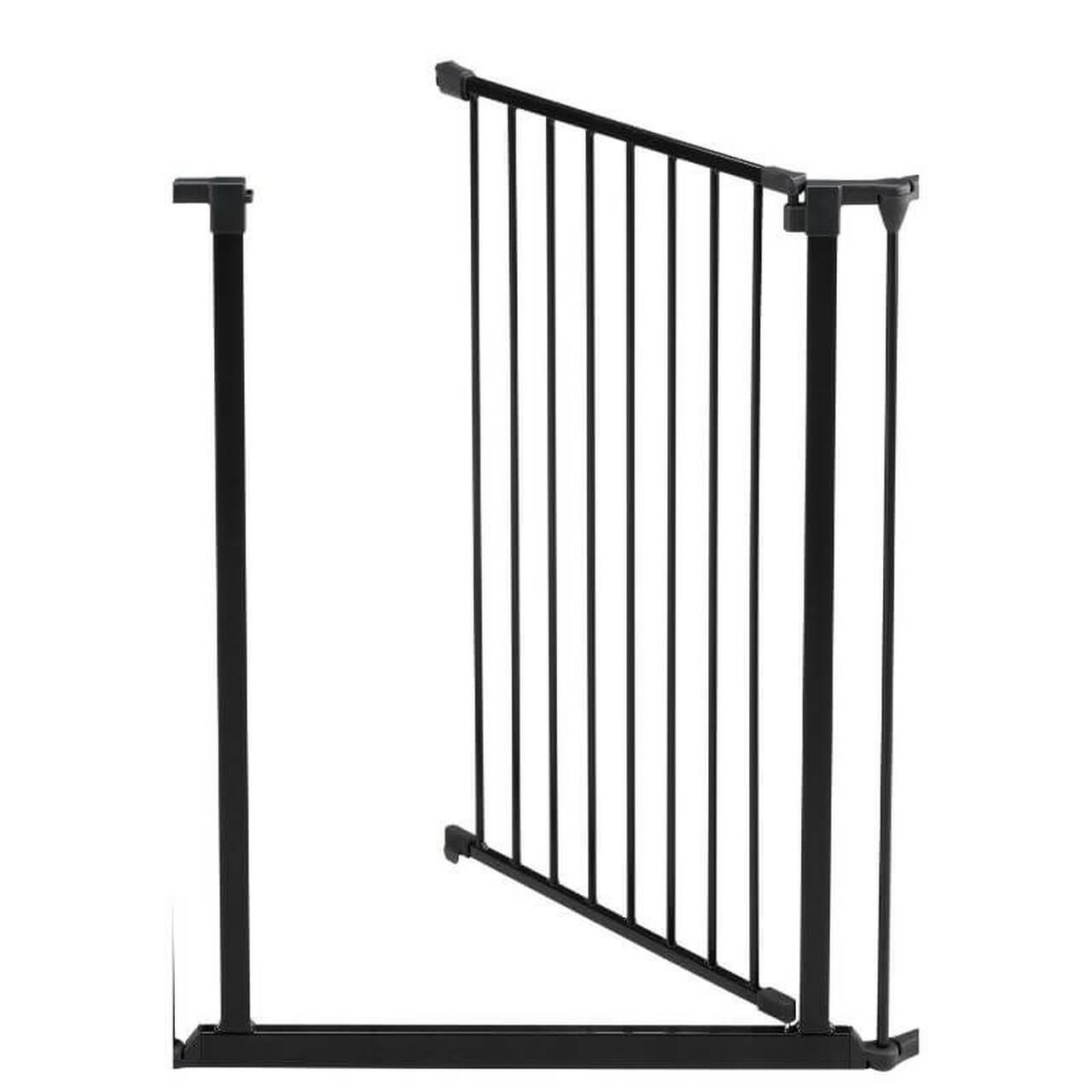 DogSpace Rocky Extra Tall Pet Gate Section Black 71.3cm
