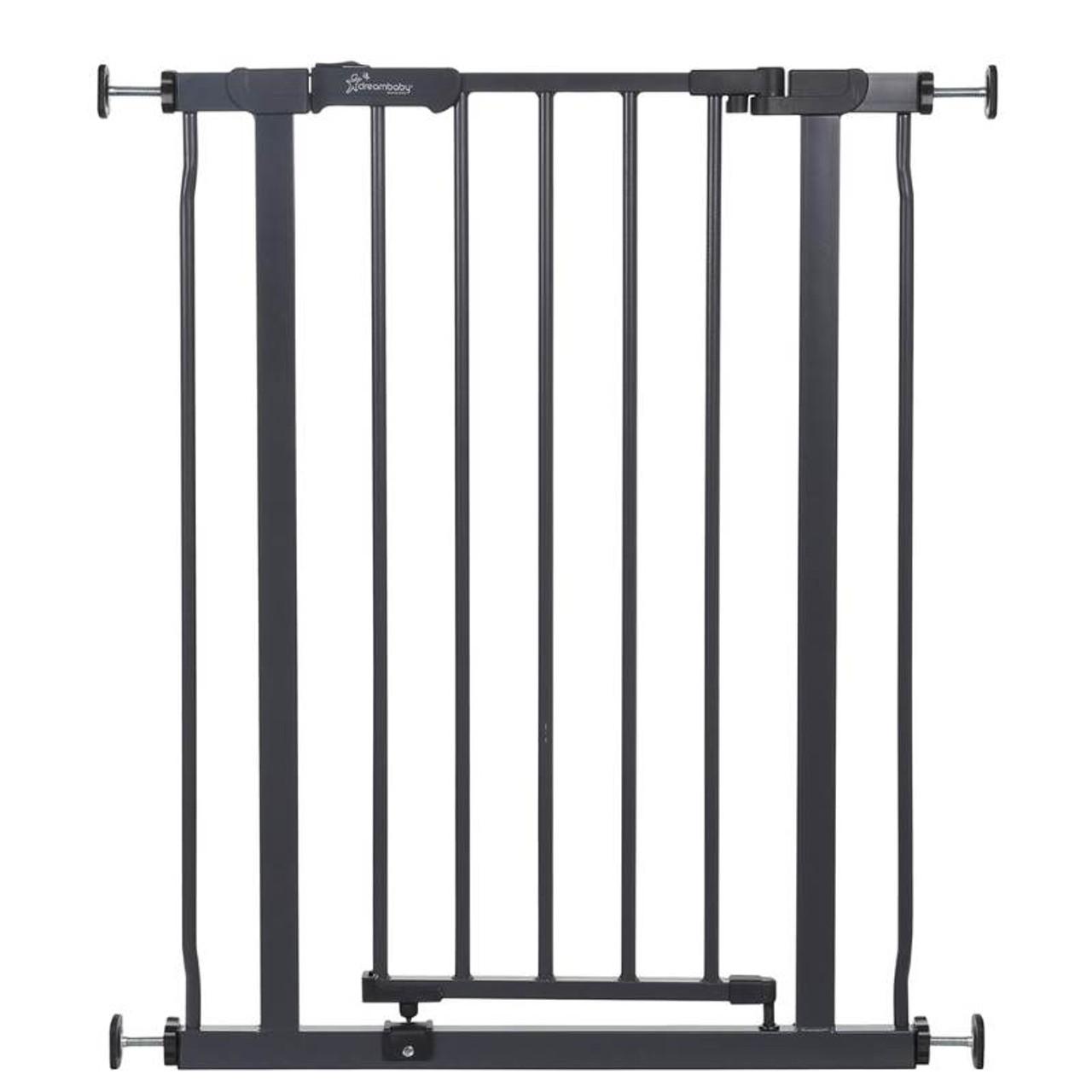 Dreambaby Ava Slimline Gate Charcoal 76cm Tall - Fits Gaps 61cm - 68cm