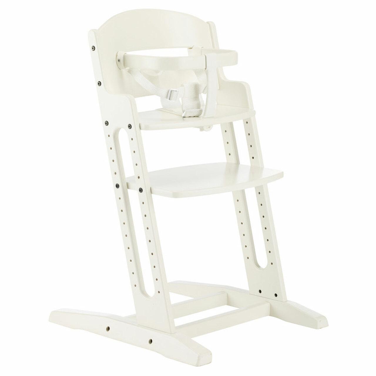BabyDan Danchair White High Chair - Adjustable, 5-point harness, Converts to Junior Chair, for 6 months+