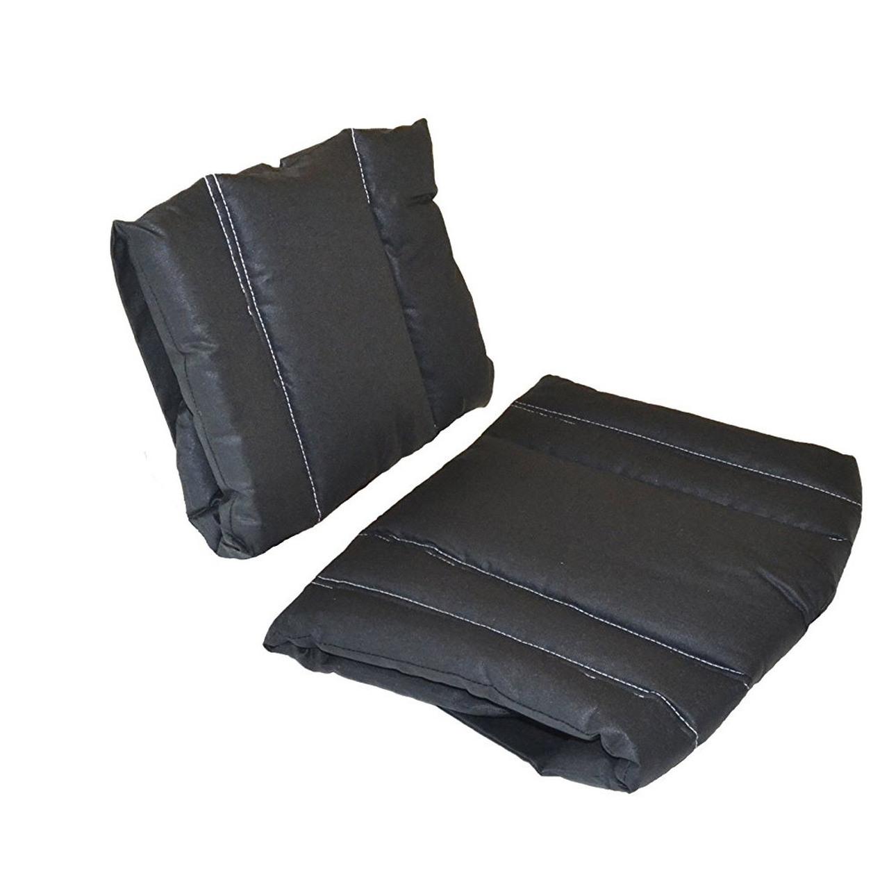 Babydan Danchair Comfort Cushion - Black, Black Cushion with White Stitching