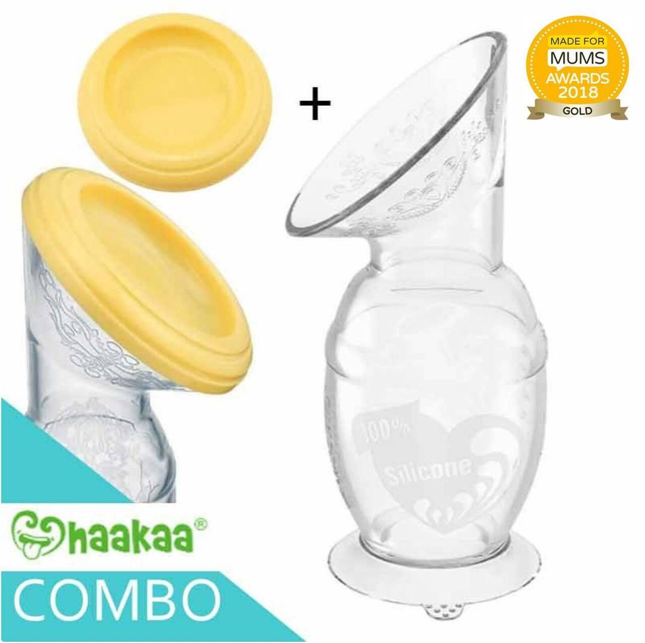 Haakaa Silicone Breast Pump 150ml with Lid in Wicklow