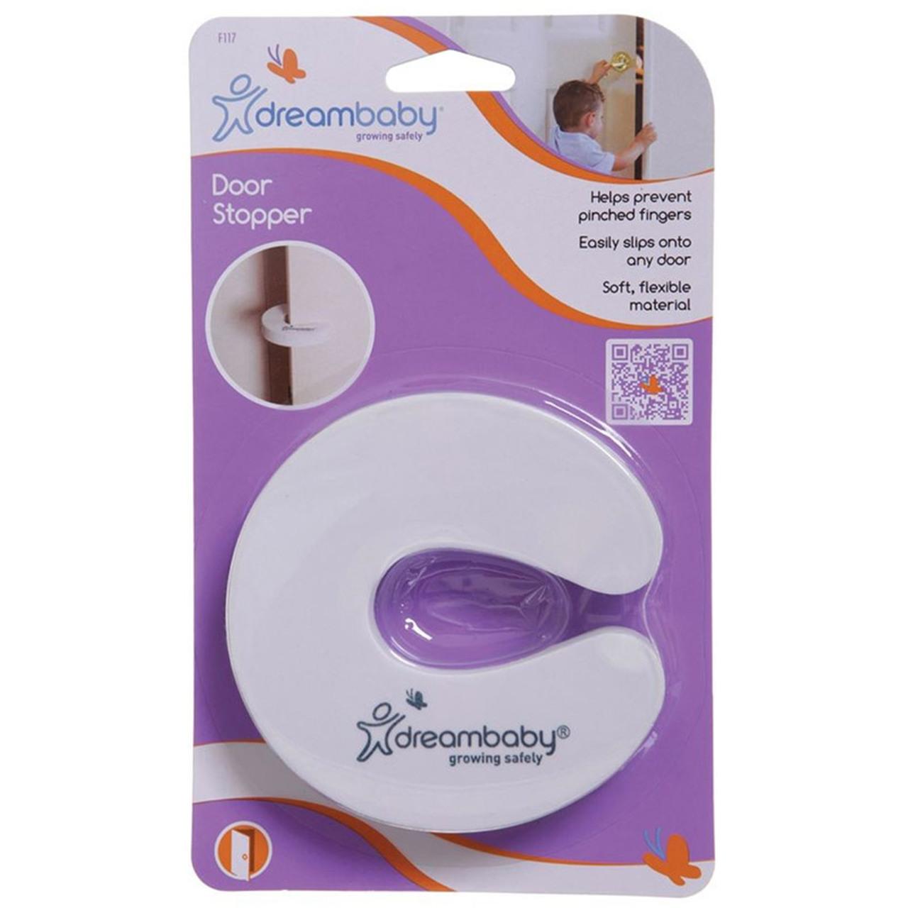 Dreambaby Door Stopper - Prevents Pinched Fingers, Soft & Flexible Material