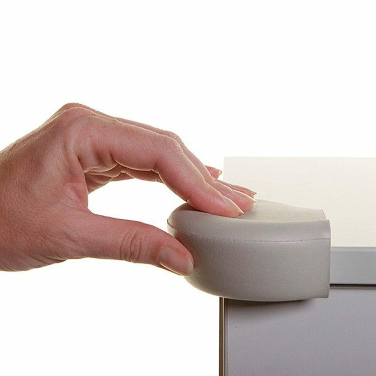 Dreambaby Bump-Guard Corner Protectors 4 Pk - Grey, Extra Cushioned, Soft to Touch, Non-toxic, Flame retardant