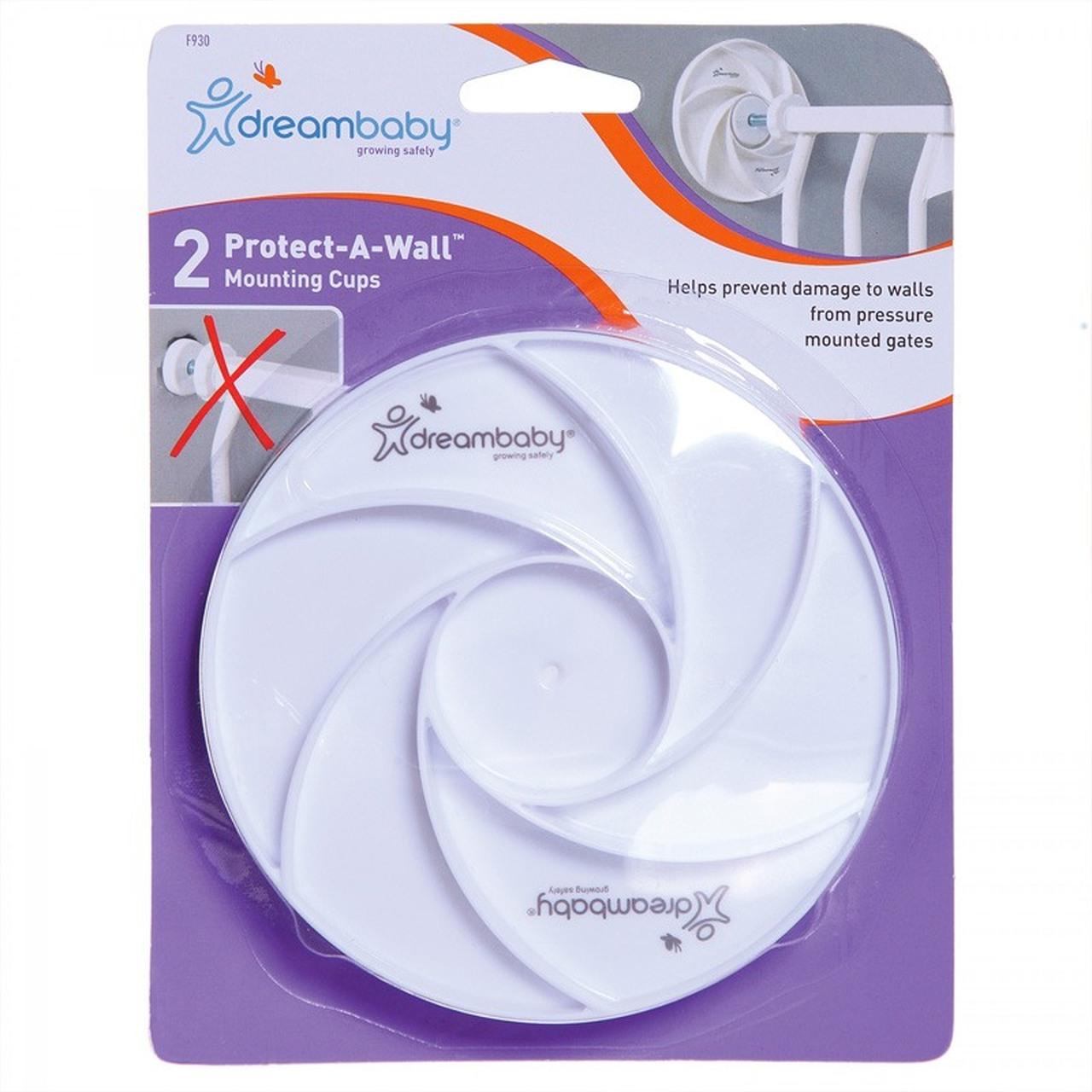 Dreambaby Mounting Cup for Pressure Gates - Protect Wall, White