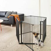 DogSpace Max Multi Expandable Dog Room Divider / Pet Pen, Black (90-350cm)