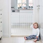 BabyDan No Trip Wall-Mounted Metal Safety Gate - White (72.5 - 78.5cm)