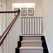Safetots Chunky Wooden Screw Fit Stair Gate Grey (63.5-105.5cm) image