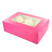 6/12 Cupcake Box - Brights-Pink image