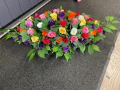 Silk Half Size Casket Spray