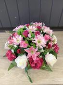 Pink and White Silk Posy