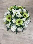 White and Green Round Posy image