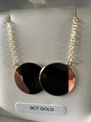 9ct Gold Double Disc Necklace image