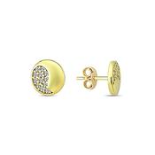 9K Yellow Gold Stud Earrings image