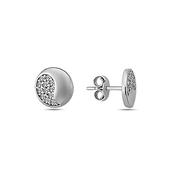 9K White Gold Stud Earrings image