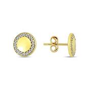 9K Yellow Gold Stud Earrings image